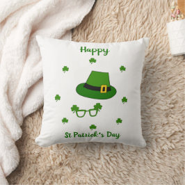 Minimalistischer Niedlicher Happy St Patrick's Day Kissen