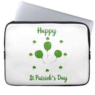 Minimalistischer Niedlicher Happy St Patrick's Day Laptopschutzhülle