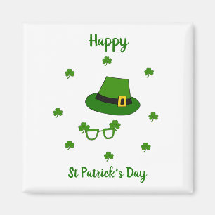 Minimalistischer Niedlicher Happy St Patrick's Day Magnet