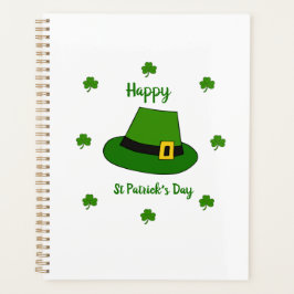Minimalistischer Niedlicher Happy St Patrick's Day Planer