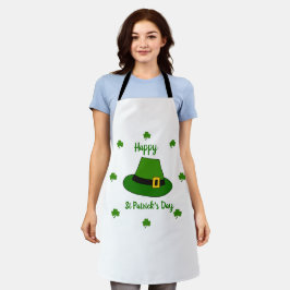 Minimalistischer Niedlicher Happy St Patrick's Day Schürze