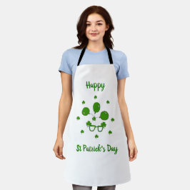 Minimalistischer Niedlicher Happy St Patrick's Day Schürze