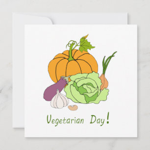 Minimalistischer Niedlicher Welttag für Vegetarier