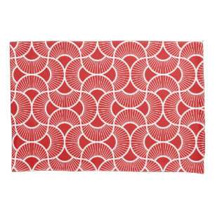 Minimalistischer Ogee-Sonnenaufgangslüfter in hell Kissenbezug