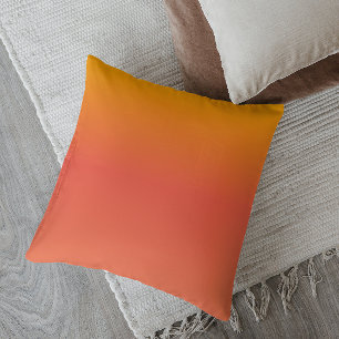 Minimalistischer Ombre-Effekt bei lebendiger Sonne Kissen