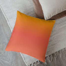 Minimalistischer Ombre Vibrant Sunset Kissen