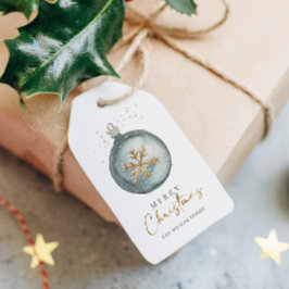 Minimalistischer Ornament Winter Gemütlich Weihnac Geschenkanhänger