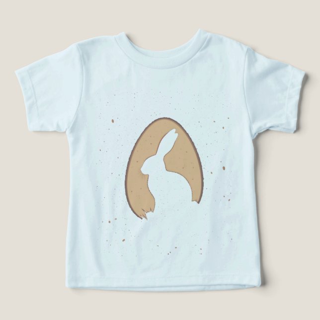 Minimalistischer Osterhase in Ei Form (Design Vorderseite)