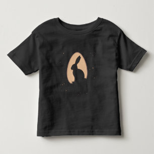 Minimalistischer Osterhase in Ei Form Kleinkind T-shirt