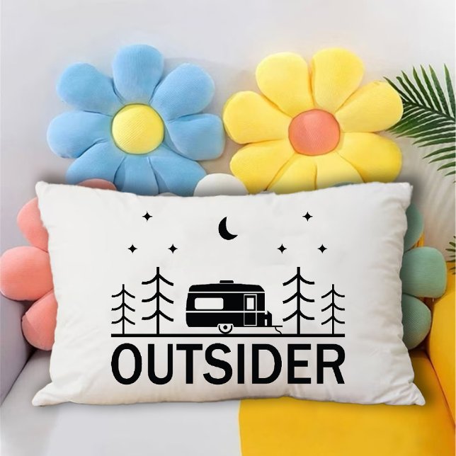 Minimalistischer Outdoor-Liebhaber Dekokissen (Outsider minimalist Outdoor Enthusiast trendy Accent Pillow)