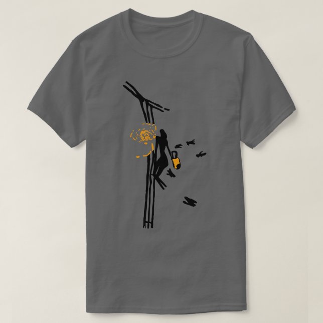 Minimalistischer Paläolithikenkeller T-Shirt (Design vorne)