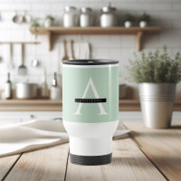 Minimalistischer Pastell-Mint-Personalisierter Nam