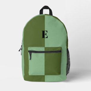 Minimalistischer Pastellgrüner Rucksack mit indivi