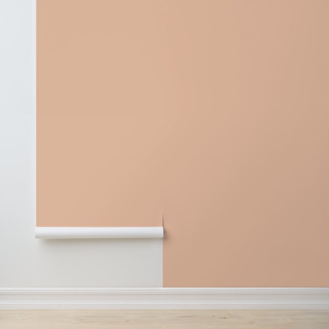 Minimalistischer Pastellpfirsich schlichte, solide Tapete (Anwendung)