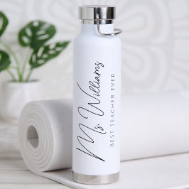 Minimalistischer Personalisiert bester Lehrer je Trinkflasche