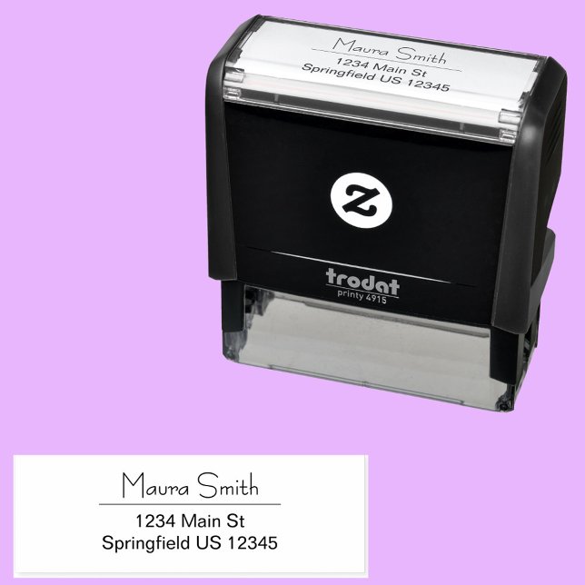 Minimalistischer Personalisierter Individuelle Nam Permastempel (Von Creator hochgeladen)