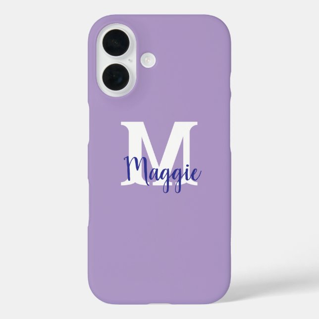 Minimalistischer Personalisierter iPhone-Case mit  iPhone 16 Hülle (Rückseite)