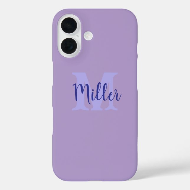 Minimalistischer Personalisierter iPhone-Case mit  iPhone 16 Hülle (Rückseite)
