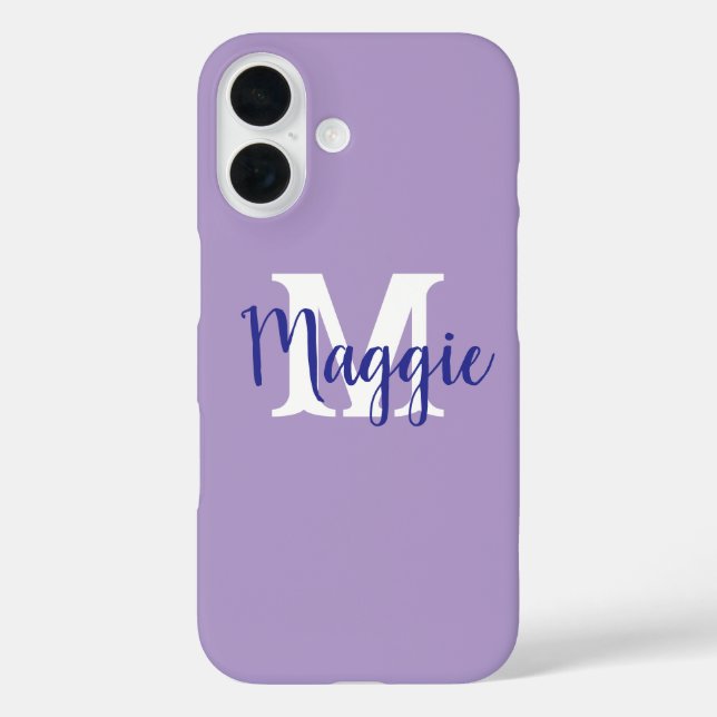 Minimalistischer Personalisierter iPhone-Case mit  iPhone 16 Hülle (Rückseite)