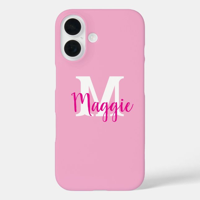 Minimalistischer Personalisierter iPhone-Case mit  iPhone 16 Hülle (Rückseite)