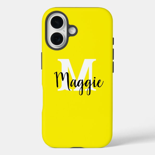 Minimalistischer Personalisierter iPhone-Case mit  iPhone 16 Hülle (Rückseite)
