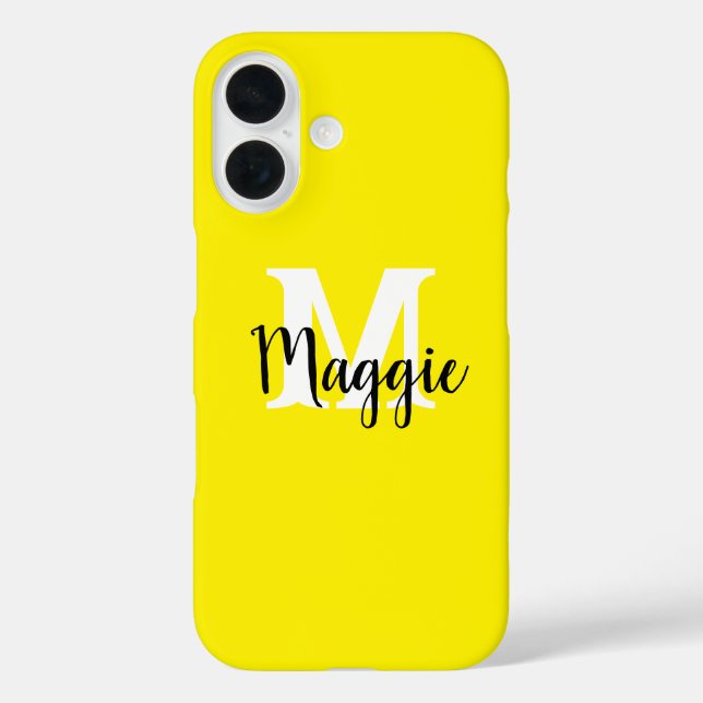 Minimalistischer Personalisierter iPhone-Case mit  iPhone 16 Hülle (Rückseite)