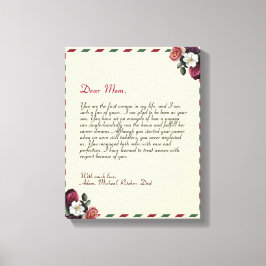 Minimalistischer Personalisierter Liebe Handgeschr Leinwanddruck