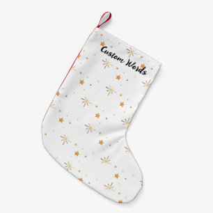 Minimalistischer personalisierter Name Klein Kleiner Weihnachtsstrumpf