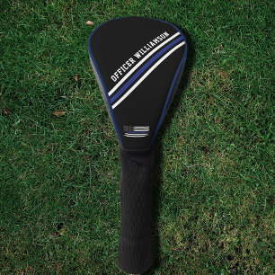Minimalistischer Polizeibeamter für Thin Blue Line Golf Headcover