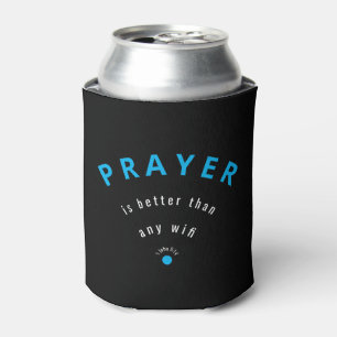 Minimalistischer PRAYER BESSER ALS WIFI, kundenspe Dosenkühler