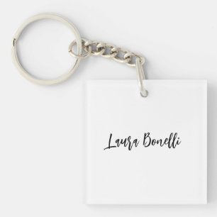 Minimalistischer Professioneller Handschriftlich K Schlüsselanhänger