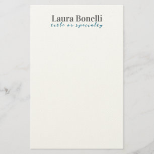 Minimalistischer professioneller moderner einfache briefpapier