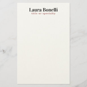 Minimalistischer professioneller moderner einfache briefpapier