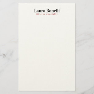 Minimalistischer professioneller moderner einfache briefpapier