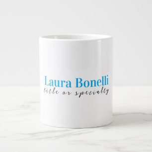 Minimalistischer professioneller moderner einfache Jumbo-Tasse