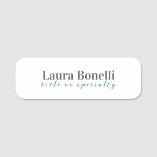 Minimalistischer professioneller moderner einfache namensschild