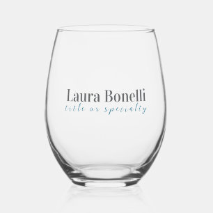 Minimalistischer professioneller moderner einfache weinglas ohne stiel