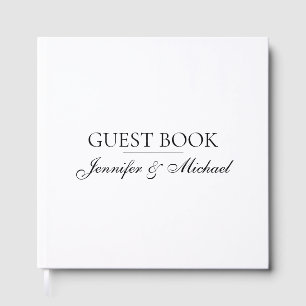 Minimalistischer professioneller moderner Elegant Gästebuch