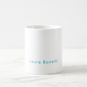 Minimalistischer professioneller moderner Name Azu Kaffeetasse