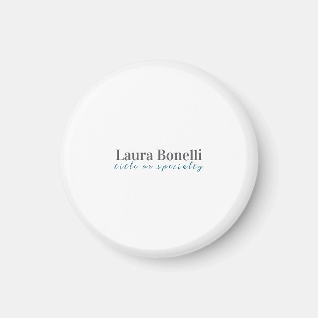 Minimalistischer professioneller moderner schlicht magnet (Vorne)