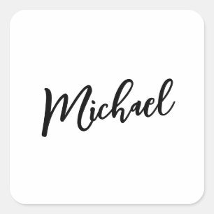 Minimalistischer professioneller moderner Stil Quadratischer Aufkleber