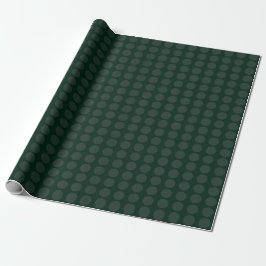 Minimalistischer Punkt des modernen Forest Green S Geschenkpapier