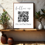 Minimalistischer QR-Code auf Instagram Poster<br><div class="desc">Mit unserem Minimalistischen QR-Code "Folgen Sie uns auf Instagram"-Zeichen stärken Sie die Präsenz der Social Media Ihres Unternehmens. Dieses elegante und zeitgenössische Fensterheber verbindet Stil mit Funktionalität und macht es zu einem unverzichtbaren Werkzeug, um sich mit Ihrem Publikum zu beschäftigen. Dieses minimalistische Design mit einem scannbaren QR-Code ermöglicht es Passanten,...</div>