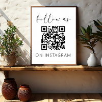 Minimalistischer QR-Code auf Instagram