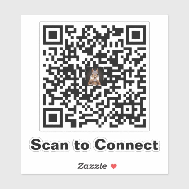 Minimalistischer QR-Code-Aufkleber scannen - Verbi Aufkleber (Blatt)