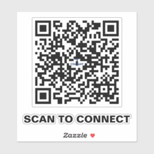 Minimalistischer QR-Code-Aufkleber - Streamline-Ve Aufkleber