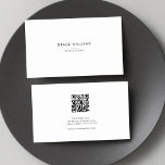 Minimalistischer QR-Code Beruflich Visitenkarte<br><div class="desc">Minimalistischer QR Code Berufliche Visitenkarte. Erstellen Sie Ihre eigenen Visitenkarten,  indem Sie einfach Ihre Daten hinzufügen. Dieses Design enthält einen scannbaren QR-Code,  den Sie personalisieren können,  um Ihre Kunden an Ihre Social Media oder Website zu senden.</div>