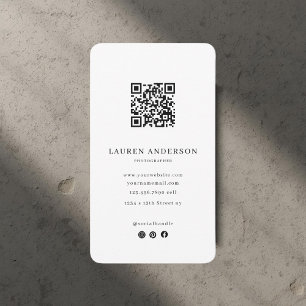 Minimalistischer QR-Code Berufliche Netzwerke Visitenkarte