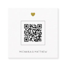 Minimalistischer QR-Code Einladung