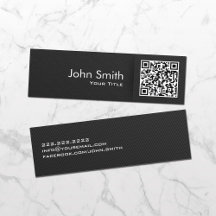 Minimalistischer QR-Code Elegant Black